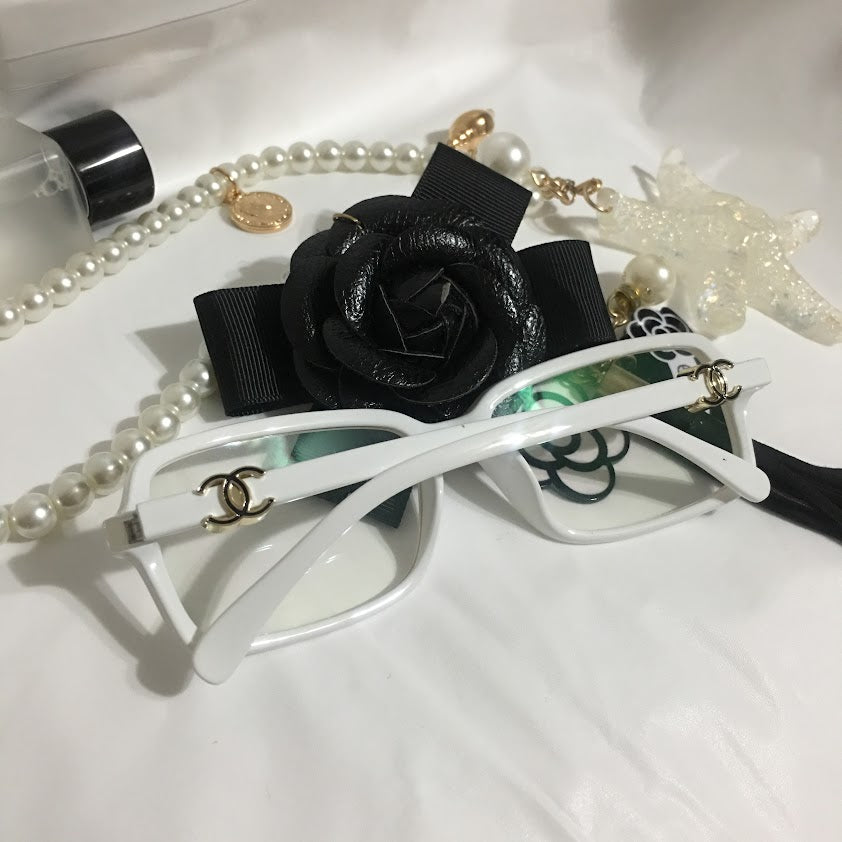 UV Glasses Black White Clear Glasses