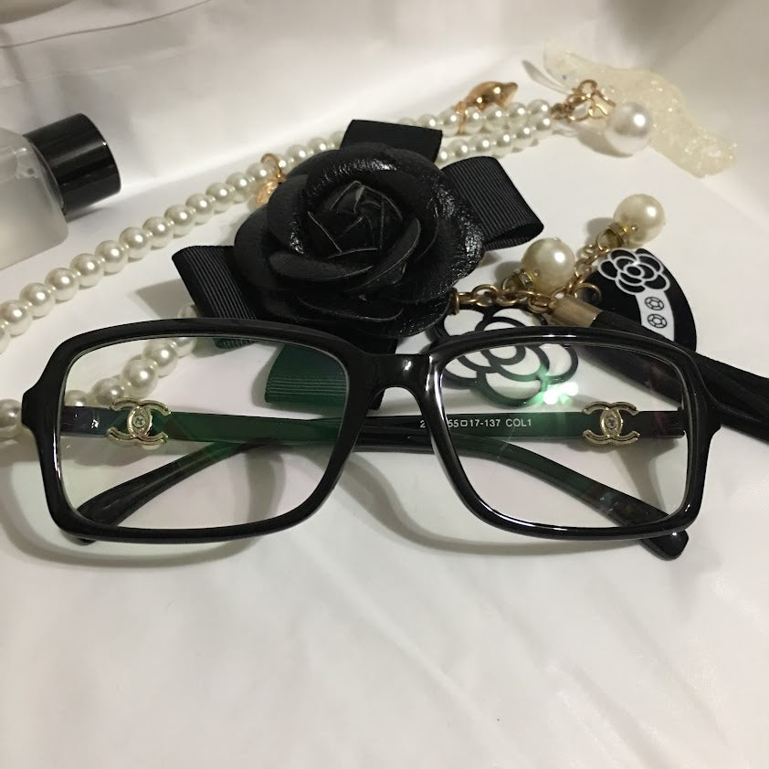 UV Glasses Black White Clear Glasses