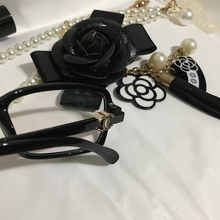 UV Glasses Black White Clear Glasses