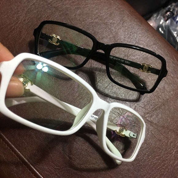 UV Glasses Black White Clear Glasses