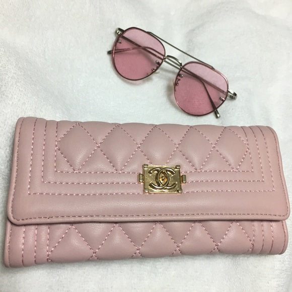 Baby Pink Wallet Hand Bag