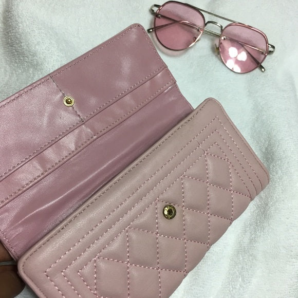 Baby Pink Wallet Hand Bag