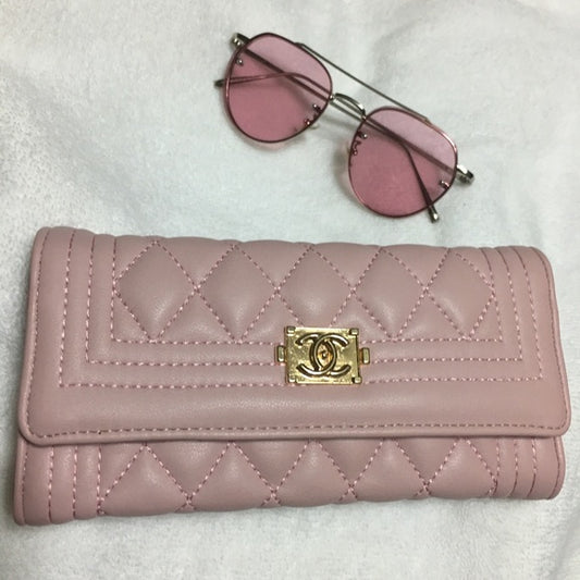 Baby Pink Wallet Hand Bag