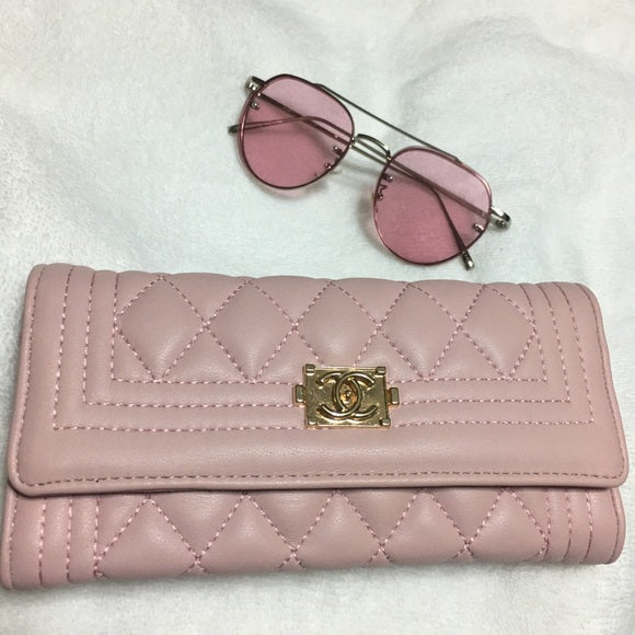 Baby Pink Wallet Hand Bag